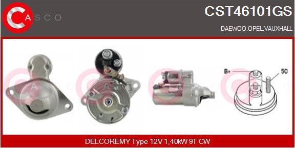 Casco CST46101GS - Starter www.autospares.lv