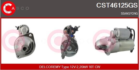 Casco CST46125GS - Starteris www.autospares.lv