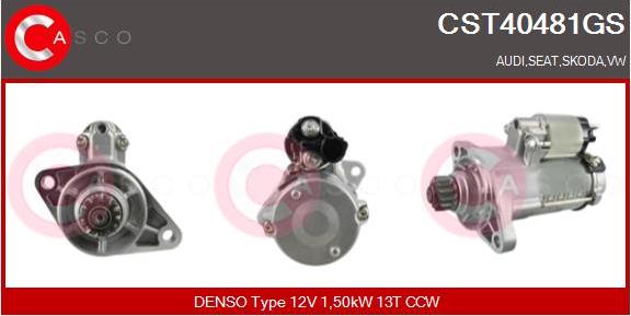 Casco CST40481GS - Starter www.autospares.lv