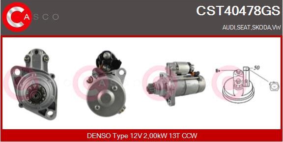 Casco CST40478GS - Starter www.autospares.lv