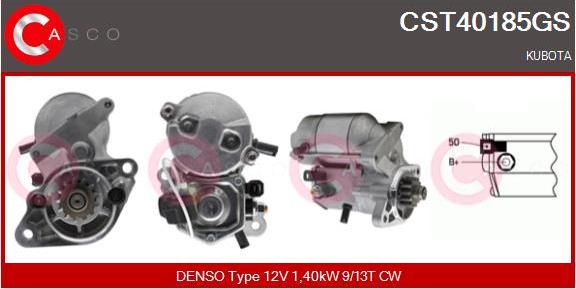 Casco CST40185GS - Стартер www.autospares.lv