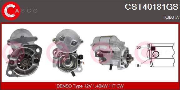 Casco CST40181GS - Starter www.autospares.lv