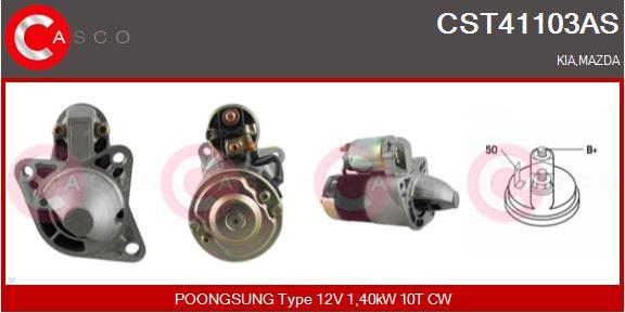 Casco CST41103AS - Starter www.autospares.lv