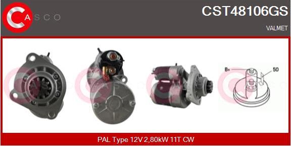 Casco CST48106GS - Starter www.autospares.lv