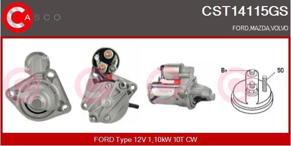 Casco CST14115GS - Starter www.autospares.lv