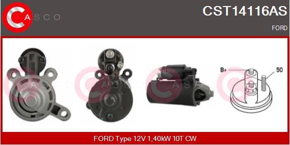 Casco CST14116AS - Starteris autospares.lv