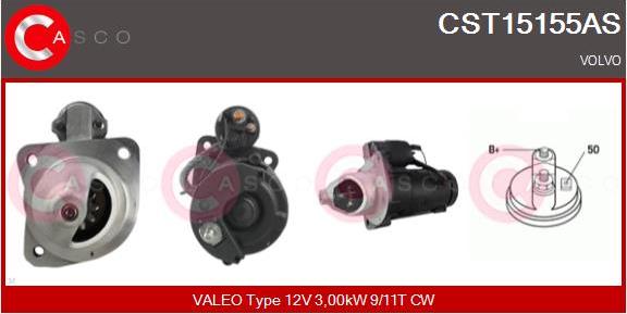 Casco CST15155AS - Starter www.autospares.lv