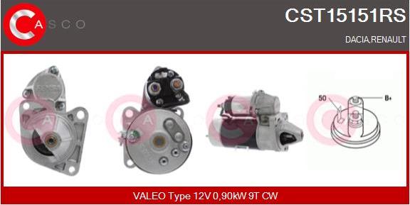 Casco CST15151RS - Стартер www.autospares.lv