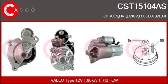 Casco CST15104AS - Стартер www.autospares.lv