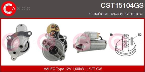 Casco CST15104GS - Стартер www.autospares.lv