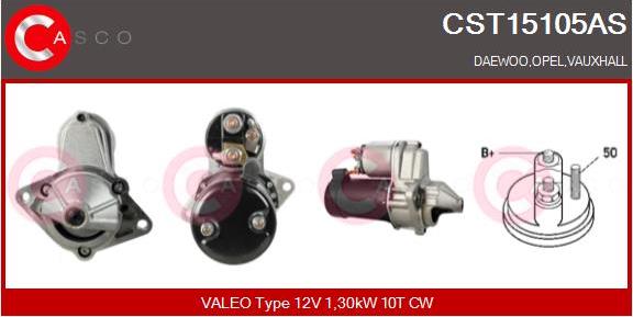 Casco CST15105AS - Starteris www.autospares.lv