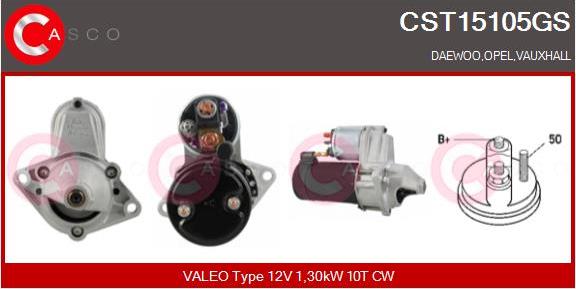 Casco CST15105GS - Starteris www.autospares.lv