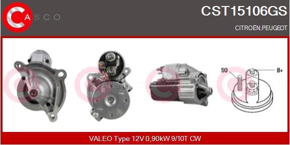 Casco CST15106GS - Starter www.autospares.lv