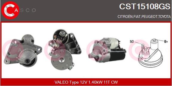 Casco CST15108GS - Starteris www.autospares.lv