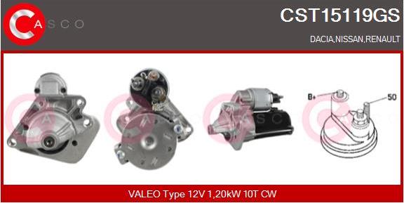 Casco CST15119GS - Starter www.autospares.lv