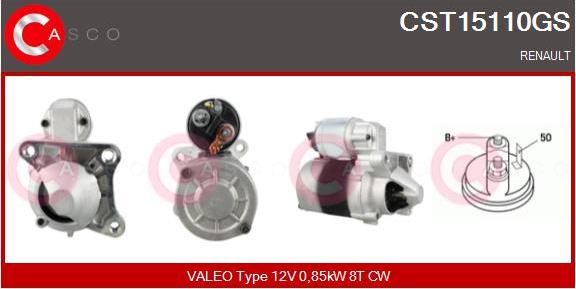 Casco CST15110GS - Starter www.autospares.lv