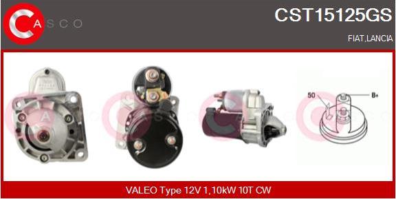 Casco CST15125GS - Starteris www.autospares.lv