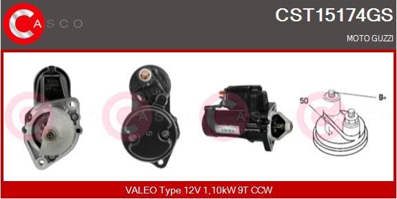 Casco CST15174GS - Starteris www.autospares.lv