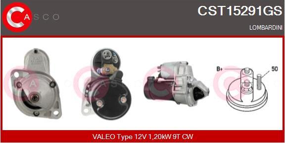 Casco CST15291GS - Стартер www.autospares.lv