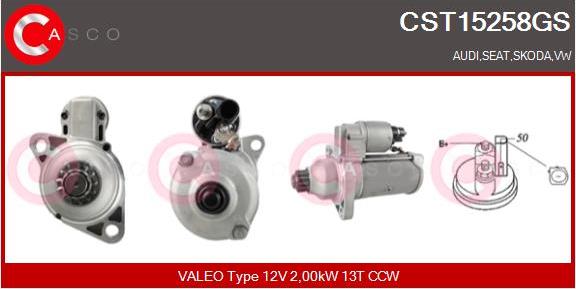 Casco CST15258GS - Starter www.autospares.lv