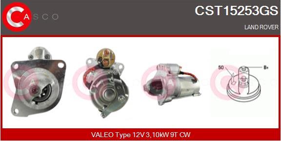 Casco CST15253GS - Стартер www.autospares.lv