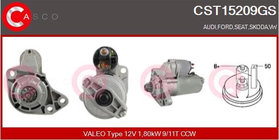 Casco CST15209GS - Starter www.autospares.lv