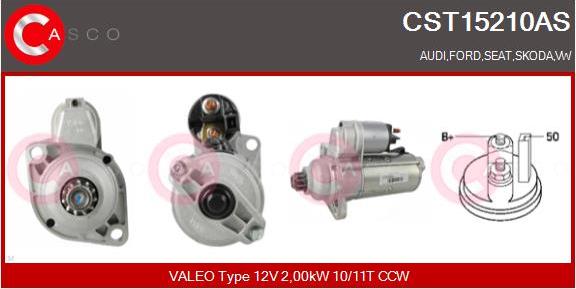 Casco CST15210AS - Стартер www.autospares.lv