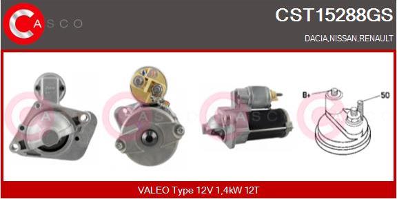 Casco CST15288GS - Starter www.autospares.lv