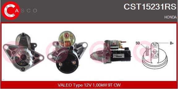 Casco CST15231RS - Starteris www.autospares.lv