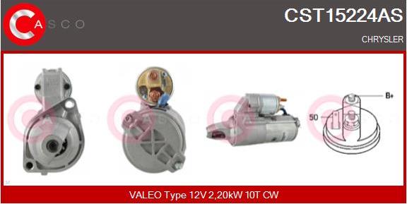 Casco CST15224AS - Starteris www.autospares.lv