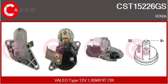 Casco CST15226GS - Starteris www.autospares.lv