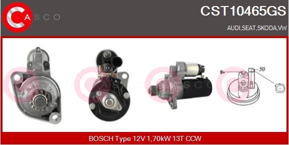 Casco CST10465GS - Starter www.autospares.lv