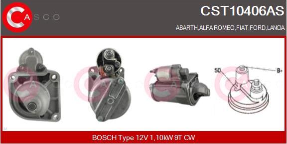 Casco CST10406AS - Starteris www.autospares.lv