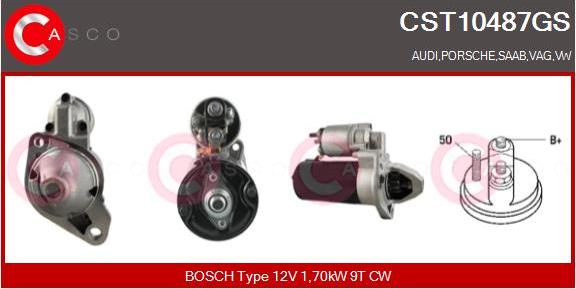 Casco CST10487GS - Стартер www.autospares.lv