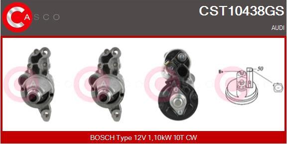 Casco CST10438GS - Starter www.autospares.lv