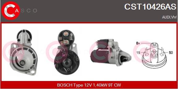 Casco CST10426AS - Стартер www.autospares.lv