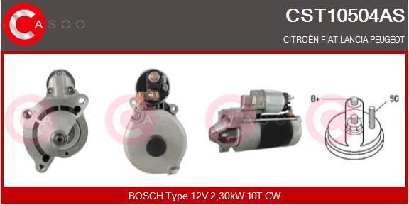 Casco CST10504AS - Стартер www.autospares.lv