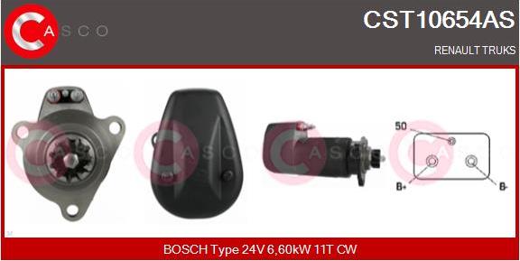 Casco CST10654AS - Starteris www.autospares.lv