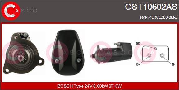 Casco CST10602AS - Стартер www.autospares.lv