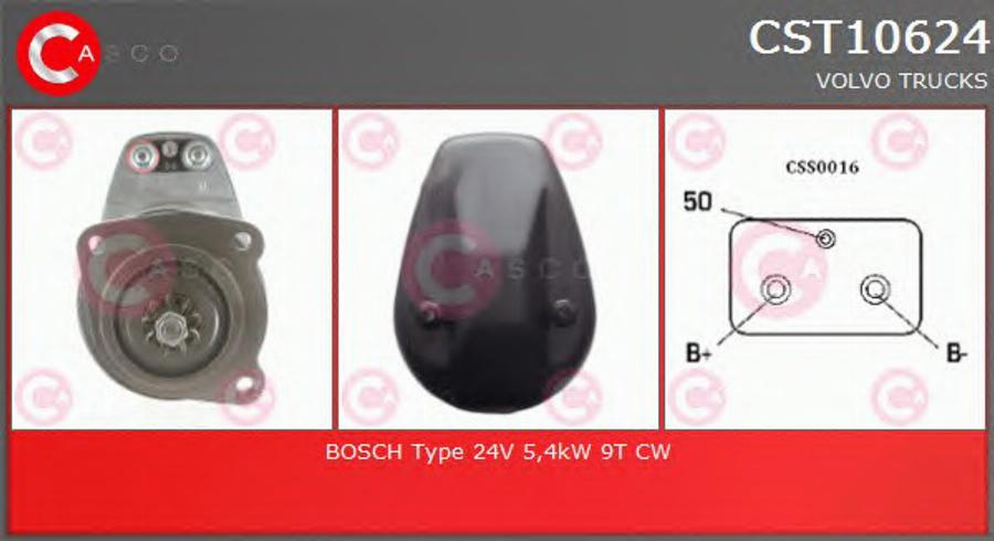 Casco CST10624 - Стартер www.autospares.lv