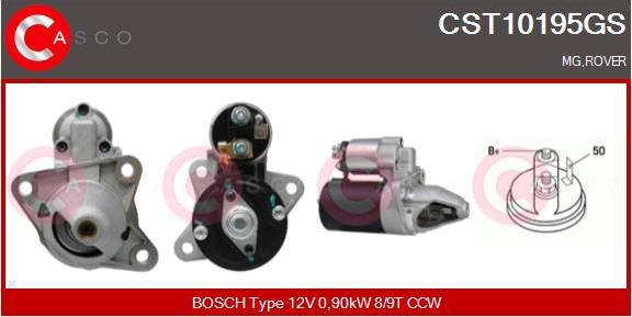 Casco CST10195GS - Starteris www.autospares.lv