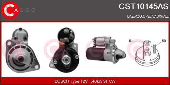 Casco CST10145AS - Стартер www.autospares.lv