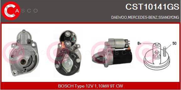 Casco CST10141GS - Стартер www.autospares.lv