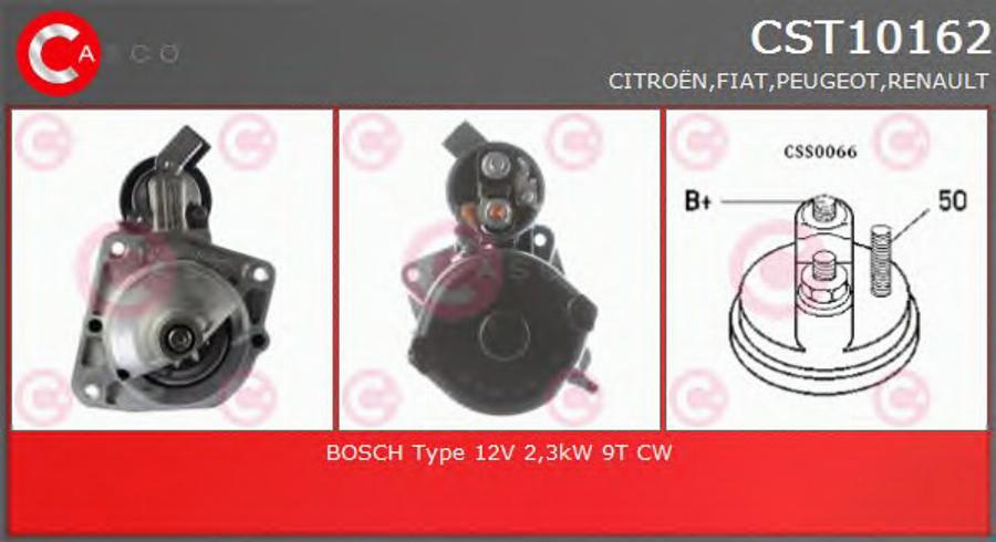 Casco CST10162 - Стартер www.autospares.lv