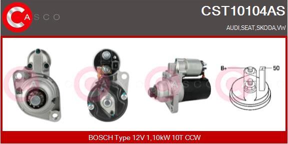 Casco CST10104AS - Starter www.autospares.lv