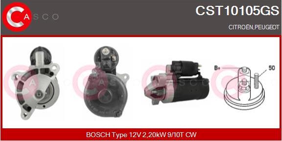 Casco CST10105GS - Starter www.autospares.lv