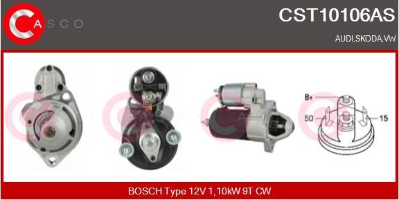 Casco CST10106AS - Starter www.autospares.lv