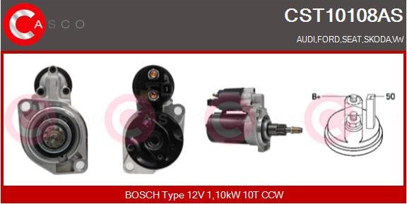 Casco CST10108AS - Starter www.autospares.lv