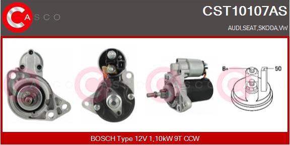 Casco CST10107AS - Starter www.autospares.lv