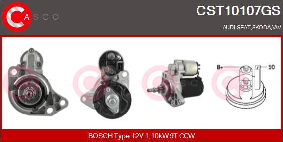 Casco CST10107GS - Starter www.autospares.lv